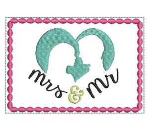 ITH - Postkarte Mr. & Mrs. Silhouette 2